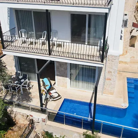 Апартаменты Sea View 5 En-suit Villa, Pool Heatable, Free Wifi Villahappy In Kalkan