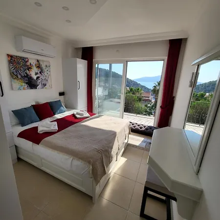 Sea View 5 En-suit Villa, Pool Heatable, Free Wifi Villahappy In Kalkan Апартаменты