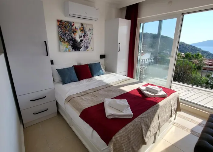 Sea View 5 En-suit Villa, Pool Heatable, Free Wifi Villahappy In Kalkan * Каш