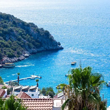 Sea View 5 En-suit Villa, Pool Heatable, Free Wifi Villahappy In Kalkan 公寓 卡斯