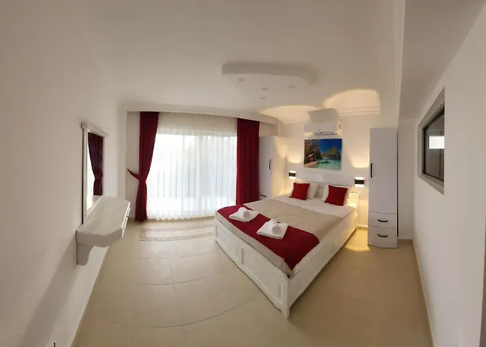 Sea View 5 En-suit Villa, Pool Heatable, Free Wifi Villahappy In Kalkan 公寓 卡斯